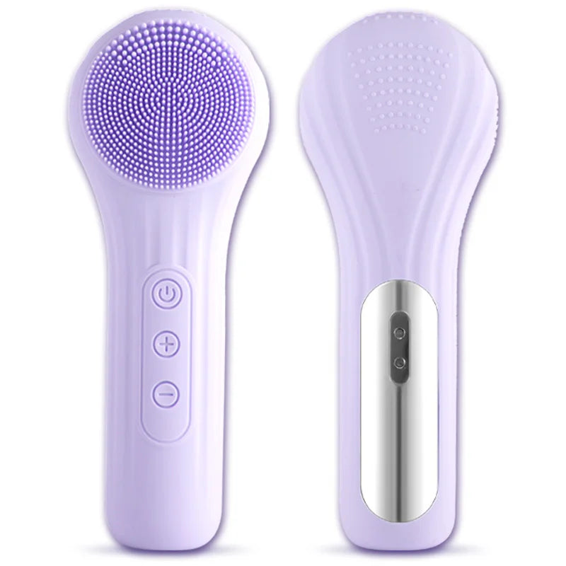 PureClean Sonic Facial Cleansing Brush – Purple | by Bellezavoll – Available at Bellezavoll