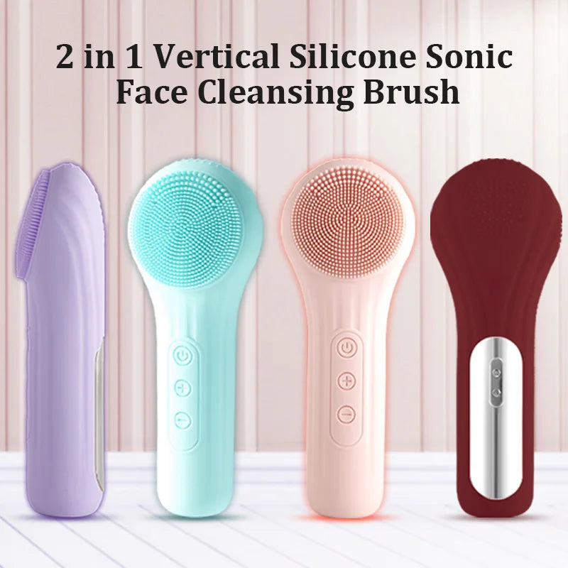 PureClean Sonic Facial Cleansing Brush – Black | by Bellezavoll – Available at Bellezavoll